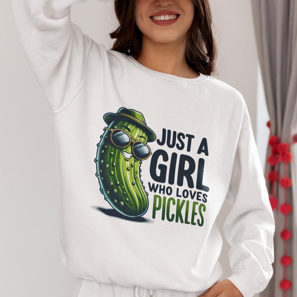 Pickles Sweatshirt, Pickle Lovers Hoodie, Cool Pickle Sweatshirt, Crewneck, Funny, Foodie Unisex Sweater Novelty Birthday Gift Pickle Gift