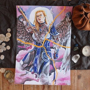 Dame Aylin intervened art print