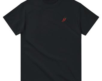 Embroidered shirt, 100% Cotton Unisex, Chilli tshirt, Heart tshirt, hot pepper shirt, pepper tshirt, hot and spicy shirt, embroidered tshirt