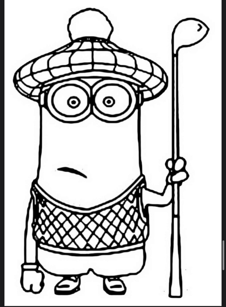 Minions Colouring Pages 20 Pages - Etsy