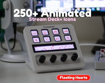 Animated Valentine's Set | Stream Deck Icons | 500+ Icons for Elgato Stream Deck+
