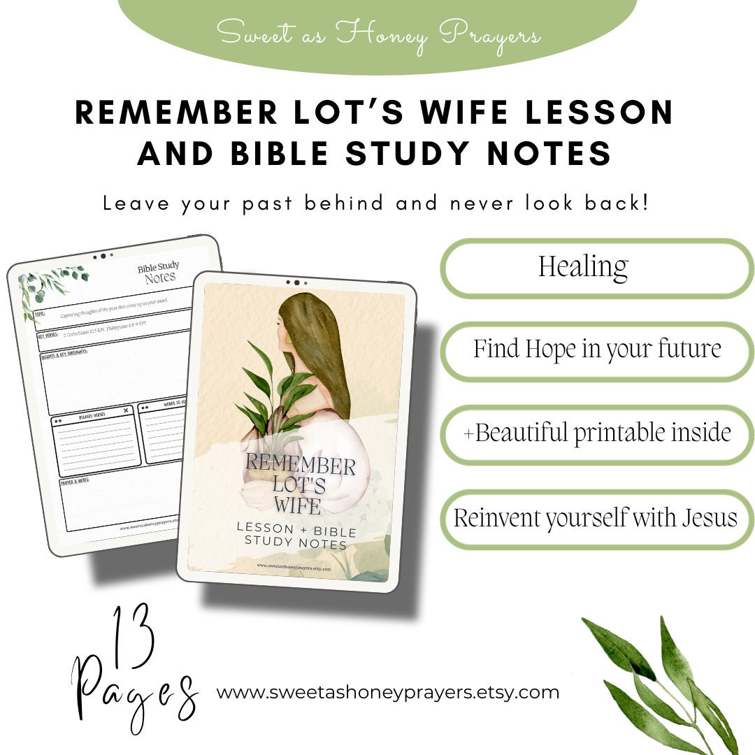 Remember Lot's Wife the Bible Lesson Study Notes Biblical Womanhood