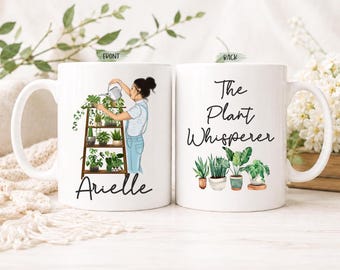 Custom Plant Lover Mug, Personalized Plant Mom Mug, The Plant Whisperer Mug, Indoor Plant Lover Gift, Houseplant Lover Mug, Plant Mom Gift
