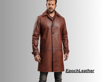 Marc mattis top leather trench coat