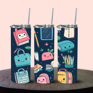 Insegnante Tumbler Wrap PNG – Design Teach Love Inspire per Tumbler sottile da 20 once / Regalo per il ritorno a scuola / Download di sublimazione per l'aula