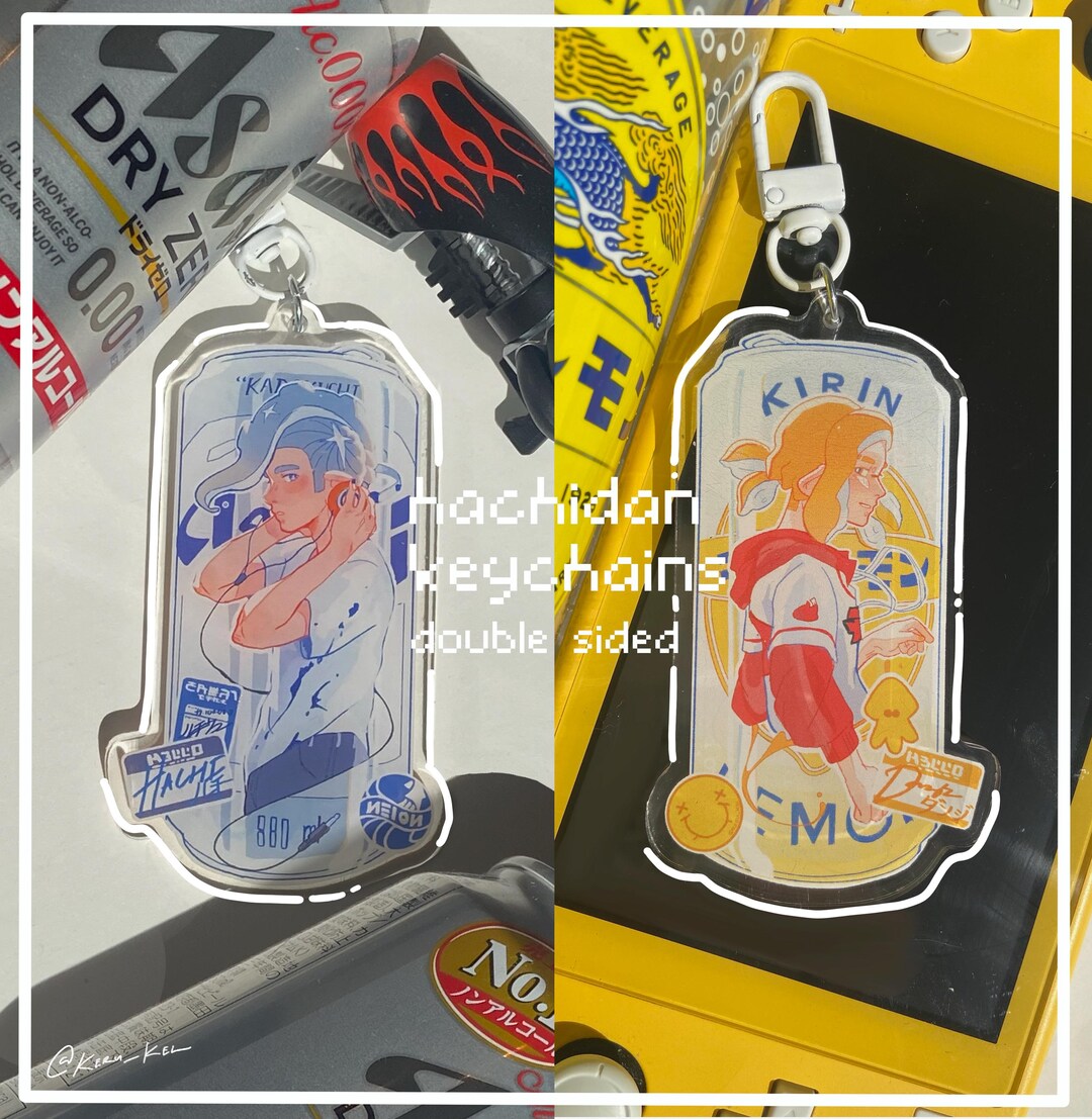 Splatoon 2 Keychains SODA! | Splatoon Double Sided Keychain - Etsy