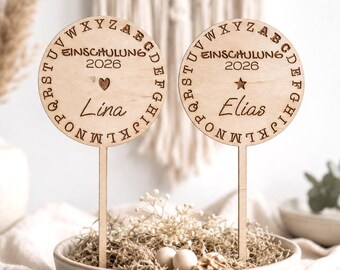 Personalized cake decoration for the first day of school 2026 | ABC cake topper for the first day of school | First day of school cake | Schoolchild | First day of school