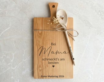 First Mother's Day personalized gift – cutting board for Mom with name & date