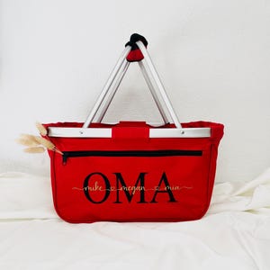 Geschenk Muttertag Personalisierter Einkaufskorb  Vatertag Oma Geburtstag Hochzeit Geschenkidee zur Geburt Muttertagsgeschenk