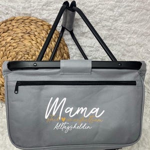 Geschenk für sie Personalisierter Einkaufskorb  Mama Geschenk Muttertag Mutter Mom oder eine Freundin + Option mit Einleger zum Schutz