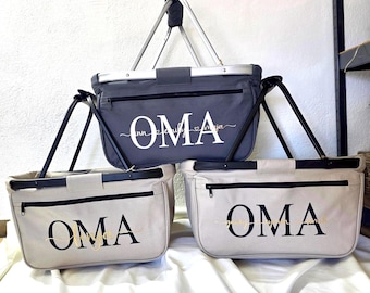 Gepersonaliseerde boodschappenmand, Moederdagcadeau, gepersonaliseerde boodschappenmand met naam, cadeau voor oma, papa, mama, gepersonaliseerde mand
