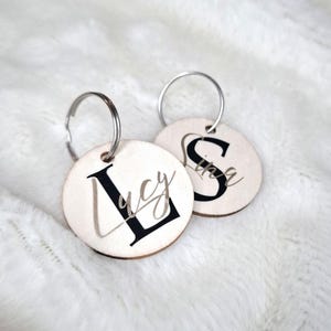 Personalized keychains with names, wooden keychains, customizable