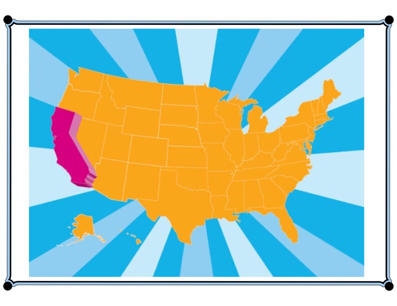 California Family Road Trip Games, Kids Activities (digital Download ...