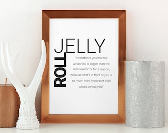 Jelly Roll CMA Quote Print, Windshield Rearview Art (Digital Download)