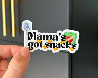 Mama’s Got Snacks, Fun Diabetes Sticker, T1D Sticker, Type One Diabetic