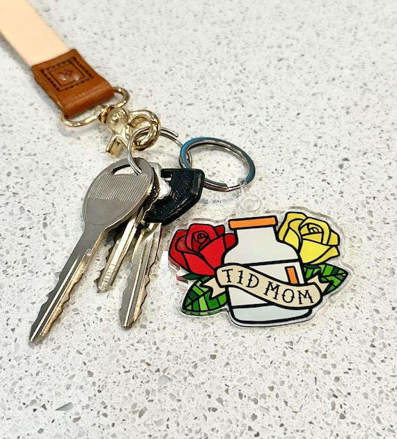 T1D Mom Keychain, Type One Diabetes