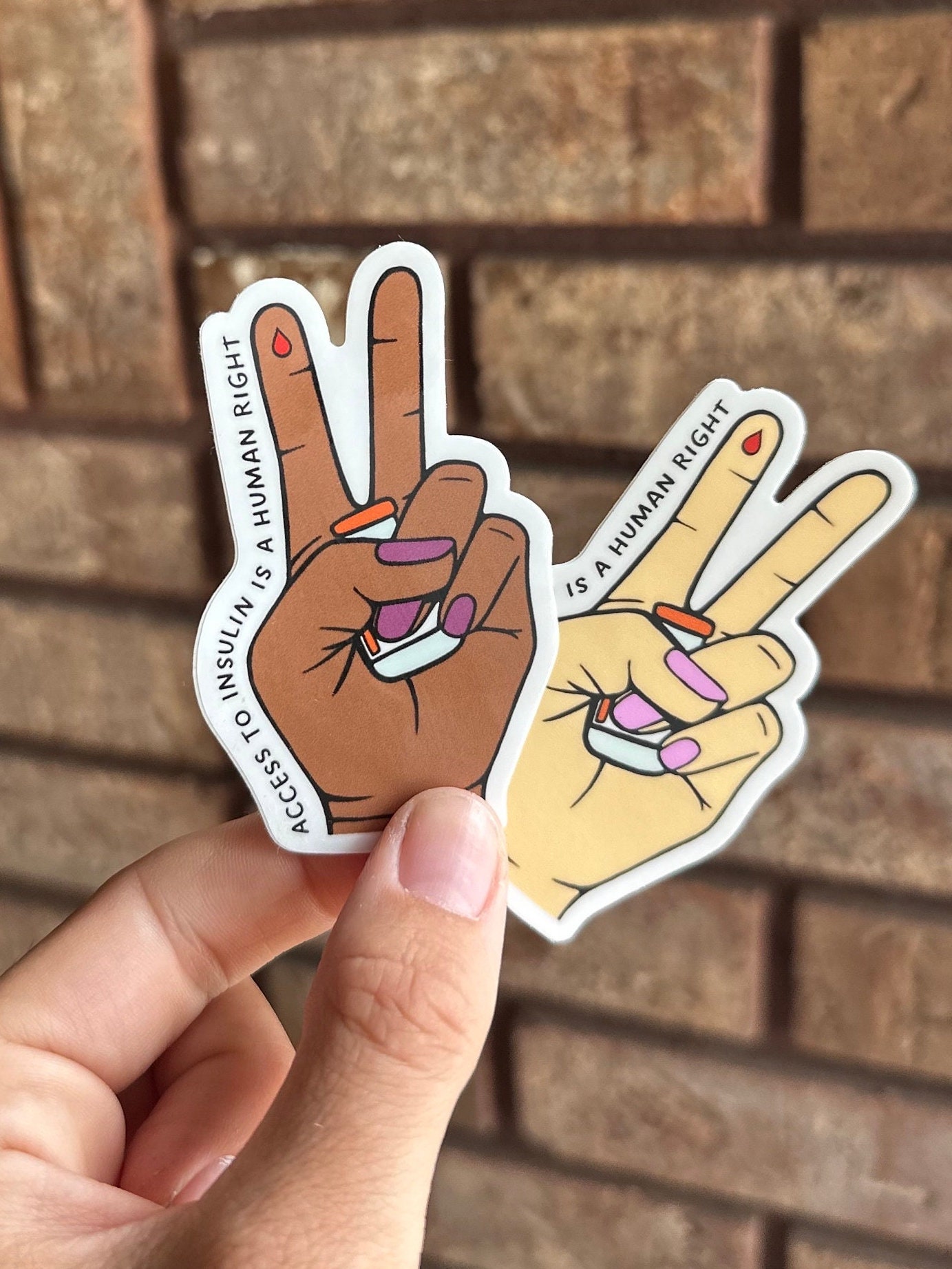 Insulin is A Human Right, Fun Diabetes Sticker, T1D Sticker, Type One ...