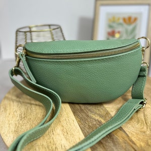 Cowhide leather fanny pack
