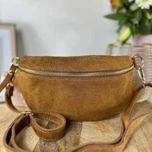 Suede cowhide belt bag image 1