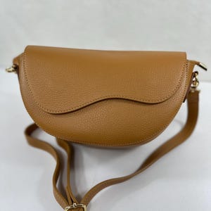 Sac à bandoulière femme en cuir de vachette | Petit sac élégant