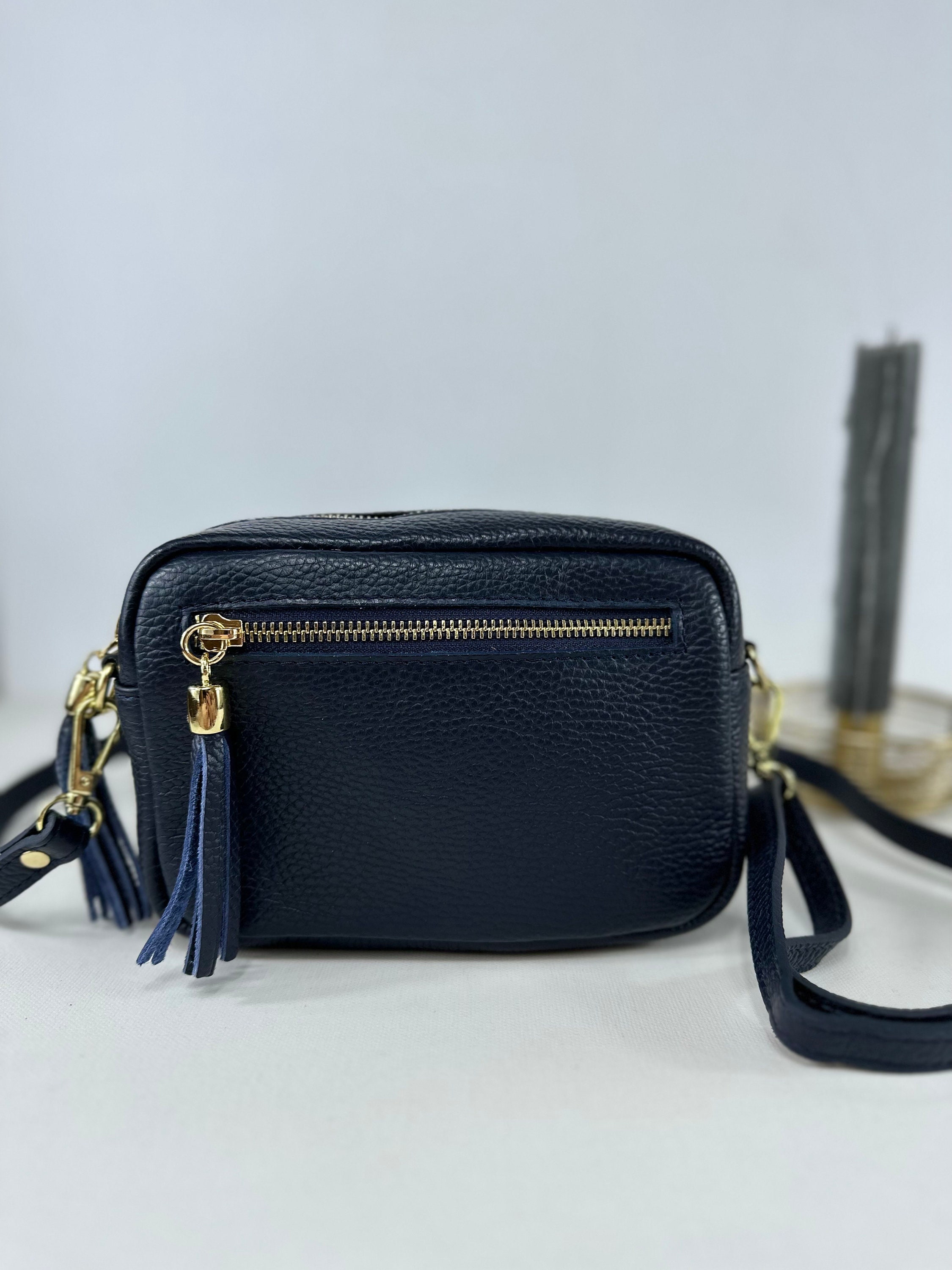 Cowhide leather shoulder bag