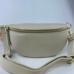 Cowhide leather fanny pack