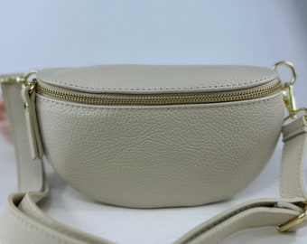 Sac banane en cuir de vachette