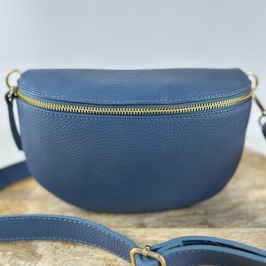 Cowhide leather fanny pack