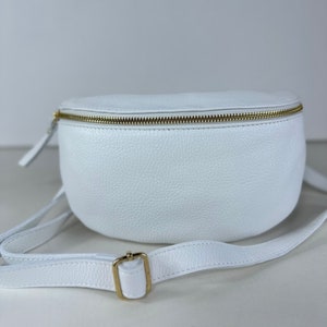 Cowhide leather fanny pack