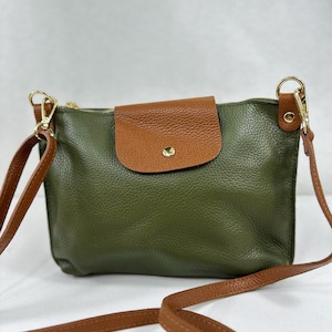 Sac à bandoulière en cuir de vachette