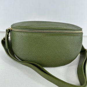 Cowhide leather fanny pack