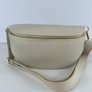 Cowhide leather fanny pack