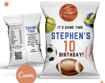 Bolsa de Chips All Star, Fiesta All Star, Cumpleaños All Star, Chips All Star, Favores All Star, Bolsa de Chips Deportivos, Fiesta Deportiva, Cumpleaños Deportivo