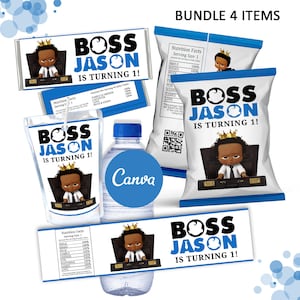 Amerikanischer Junge Baby Boss Bundle, Junge Baby Boss Bündel, Baby Boss Party, Junge Boss Geburtstagsfeier, Afrikanischer Baby Boss Geburtstag