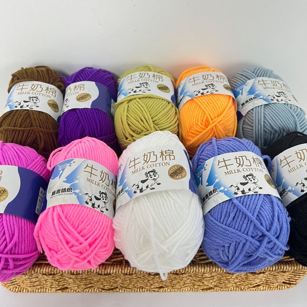 90 Colors Soft Cotton YarnArt 50 g, Amigurumi Animal Yarns, Gradient aqus cotton for knitting and crocheting, Amigurumi Doll Yarns