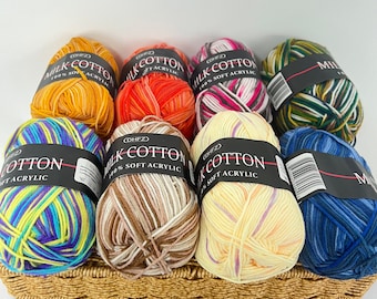 41 couleurs, fil de coton acrylique doux, 50 g, fils amigurumi pour poupées animaux, dégradé de polyacrylique aqus et de coton pour tricoter et crocheter