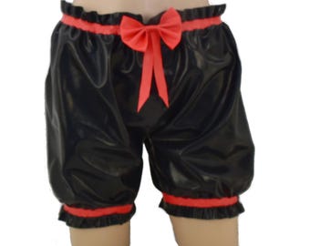 Latex Harem Pants with Bow Handmade - 0.4 mm 3XL (3683)