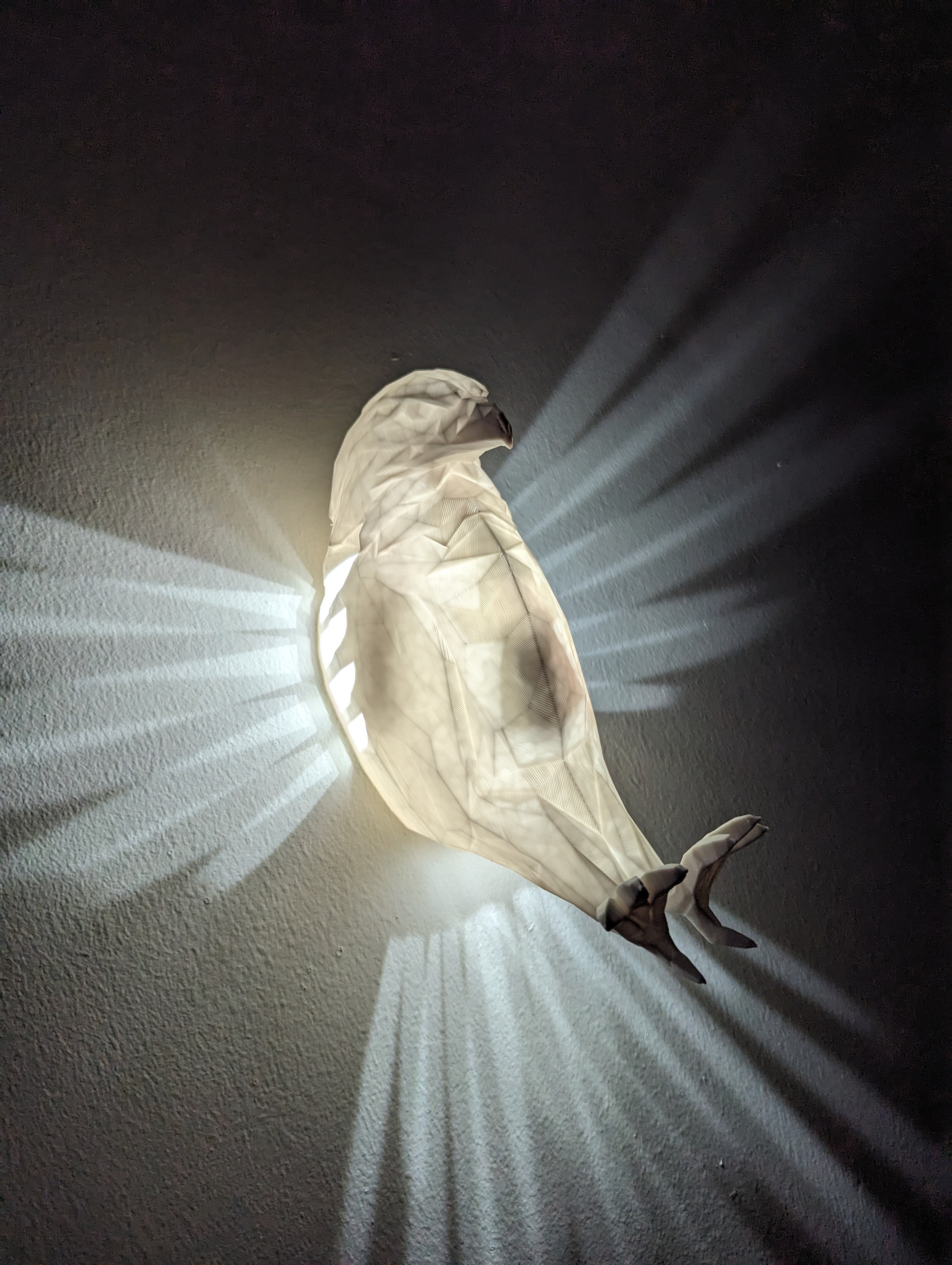 Beautiful Wall Mounted Eagle Lamp Battery Powered Etsy