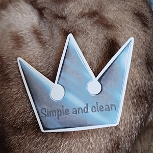 Simple and clean crown, kingdom hearts sticker