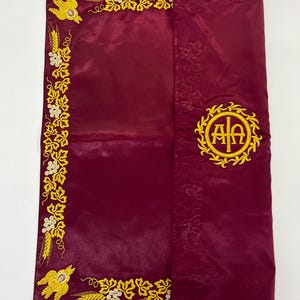 Iliton, eileiton, fully-embroidered, religious gift, church decoration, orthodox embroidery, cover for antimins, gift for priest or bishop