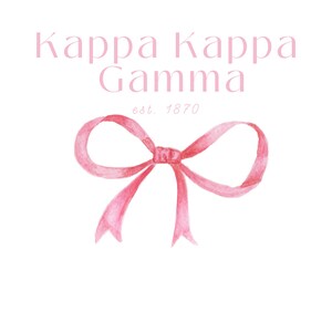 2 Kappa Kappa Gamma Sorority Art Prints, digital download prints, preppy wall decor image 2