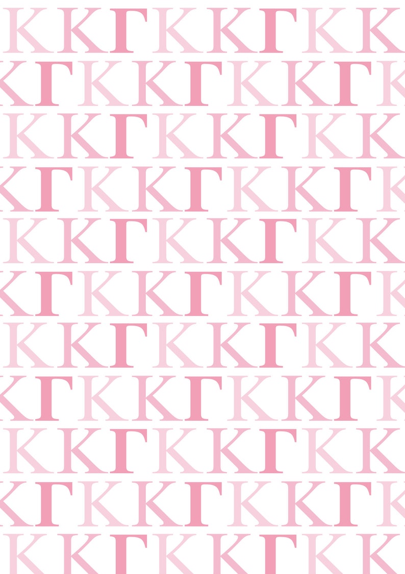 2 Kappa Kappa Gamma Sorority Art Prints, digital download prints, preppy wall decor image 3