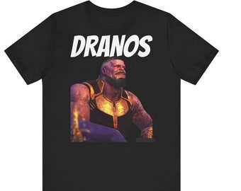 Dranos shirt, drake fun shirt,tshirt drake, vintage style top, 80s style top, gifts for boyfriend, drake kendrick beef, thanos, marvel shirt