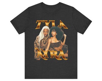 Ayra Star and Tyla Sister Baddies Concert Unisex Jersey Short Sleeve Tee, Music Band Fan Tshirt, Trendy Graphic Tee, Gift for Music Lovers,
