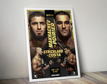 UFC 302 Poster Genuine Design | Makhachev vs Porier | Ultra High Quality Print