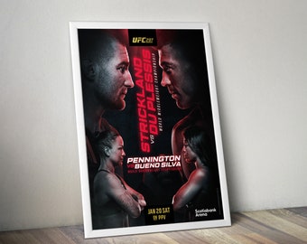 Póster UFC 297 Diseño genuino