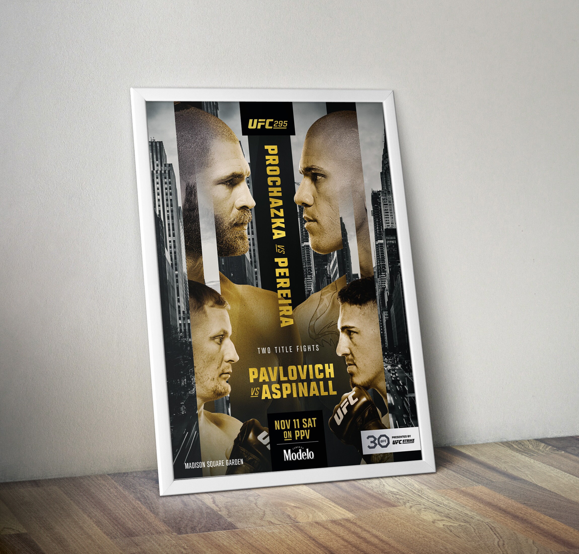 UFC 295 Poster Genuine Design Prochazka vs Pereira