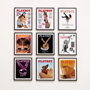 Playboy Wall Art | Playboy Magazine | Vintage Playboy Print | Home Decor Playboy Bunny | Retro Wall Art | A4 - A0 Ultra High Quality Prints