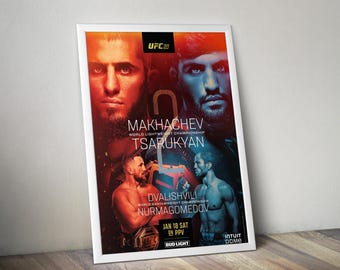 UFC 311 Poster Genuine Design | Makhachev vs Tsarukyan