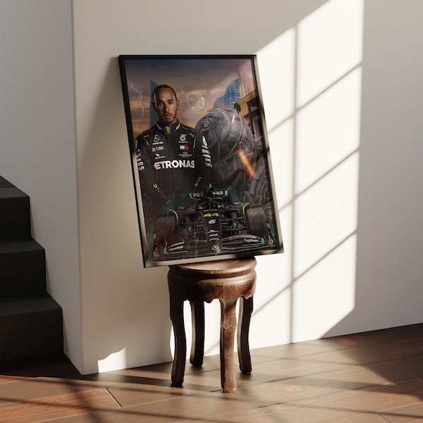 Lewis Hamilton  |  Formula 1 Poster  |  Mercedes  |  Ultra High Quality Print